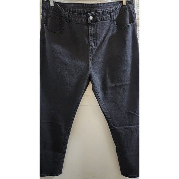TEMU BLACK SKINNY STRETCH JEANS - Picture 1 of 4